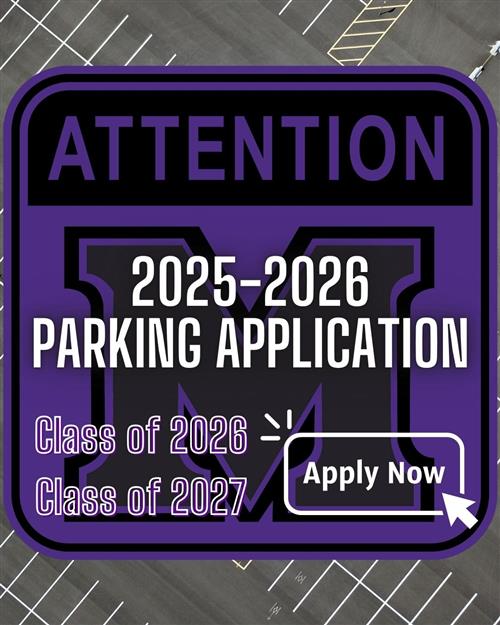 25-26 Parking Pass Application - only available to class of 2026 & 2027 currently.